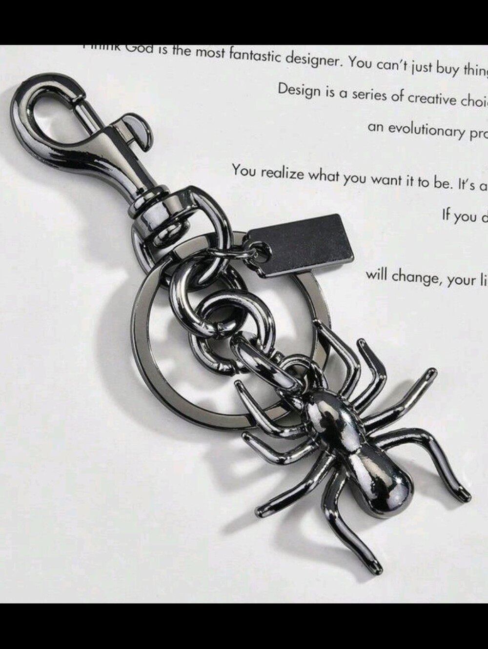 Spider Bag Charm/ Keychain NEW